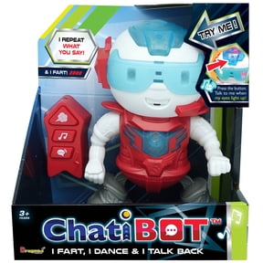 Dragon-i: ChatiBot - Red - The Farting Talk-Back Dancing Robot, Infa-Red Remote Control, Music-Sounds, LED Color Changing, Character Figure, Kids 3+