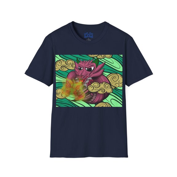 Dragon of Elements, Skate Surf wear. Hand drawn art on a unisex t-shirt