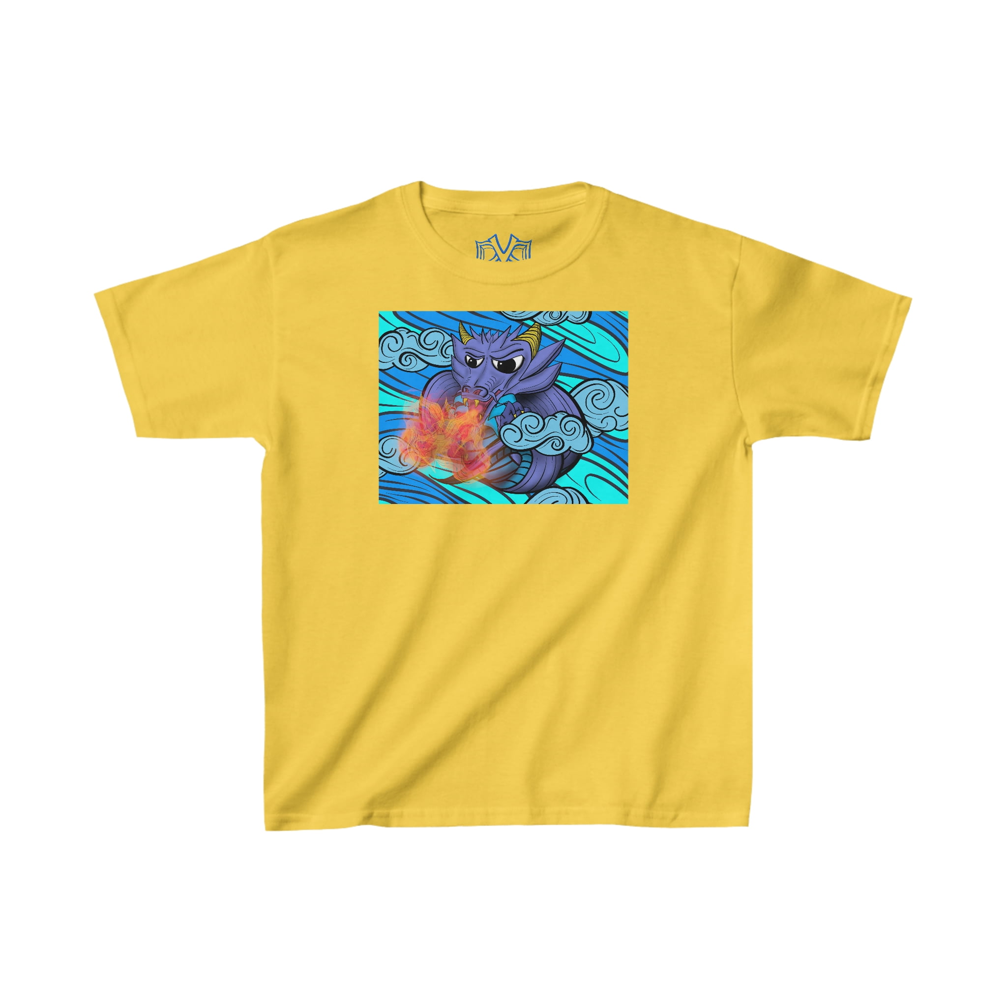 Dragon of Elements, Skate n' Surf wear on a unisex Kids Cotton Tee Shirt