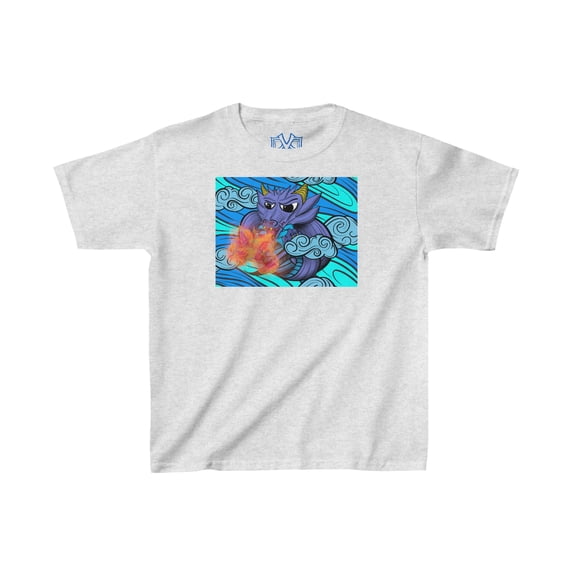 Dragon of Elements, Skate n' Surf wear on a unisex Kids Cotton Tee Shirt