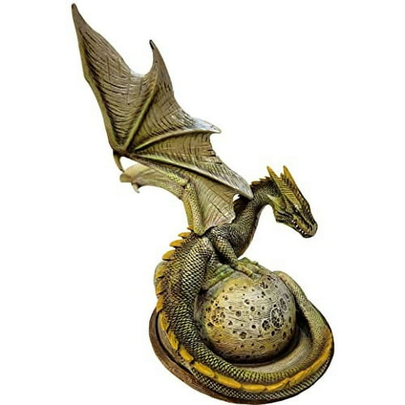 Dragon on Saturn Resin Figurine  5.5.x.5.5 Inches (without the wing span)
