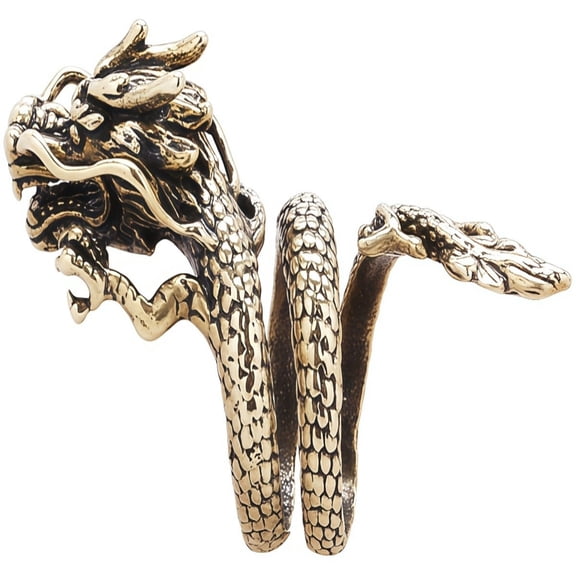 CL.HHan Dragon Personality Trendy Man Index Adjustable Finger Ring