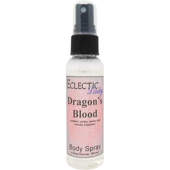 Dragon's Blood Body Spray, Eclectic Lady, Hydrating Mist, Unisex (Double Strength), 2 oz