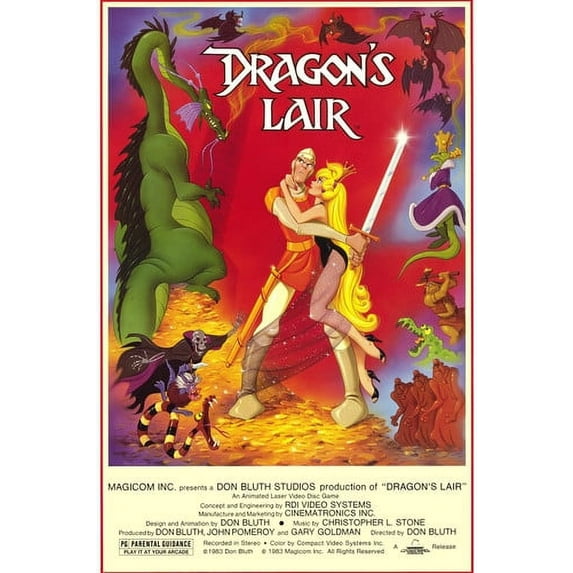 Dragon's Lair 24x36 Poster great artwork