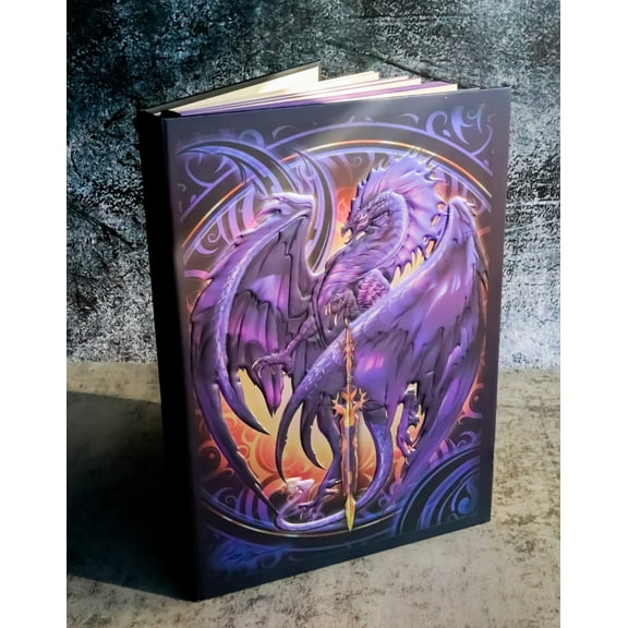 Dragon's Lair Fantasy Nether Blade Purple Dragon Embossed Journal Diary Notebook