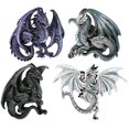 thumbnail image 1 of Dragon's Lair Ruth Thompson Set of 4 Collectible Sculptural Dragons Refrigerator Magnets Gift Decor by Pacific Giftware, 1 of 1