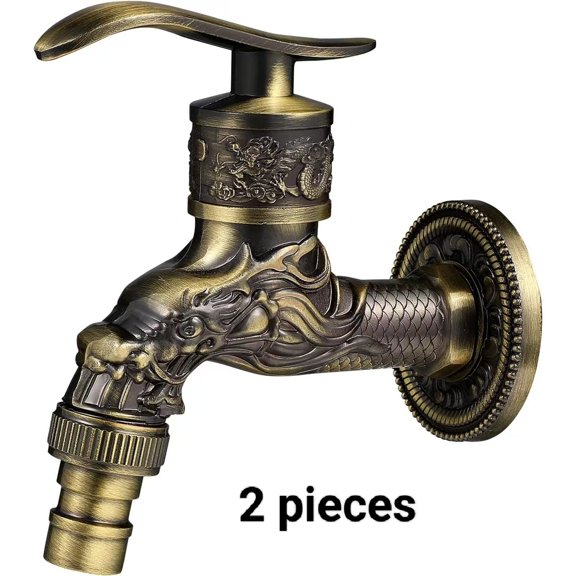 Dragon wall mounted faucet, brass cartridge, washing machine faucet, outdoor garden single cooling G 1.27 cm connection faucet.