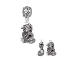 thumbnail image 1 of Dragon with AB Crystal Eyes & Clear Ball - Good Luck Charm Bead, 1 of 1