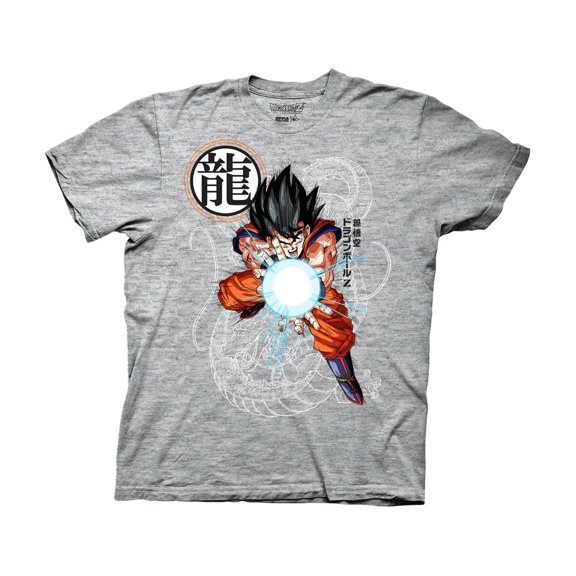 DragonBall Z Mens T-Shirt Goku Fireball Officially Licensed