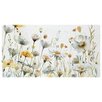 DragonBtu Kitchen Mats with Floral Print - Anti Fatigue Floor Rug, Non-Slip and Waterproof, Perfect for kitchen Floor Home Laundry