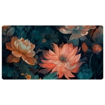 DragonBtu Kitchen Rug and Mat Kitchen Mat Anti Fatigue, Non Slips Kitchen Floor Mat, Kitchen Rug or Mat Washable Floral Pretty, 15.7x29.5in