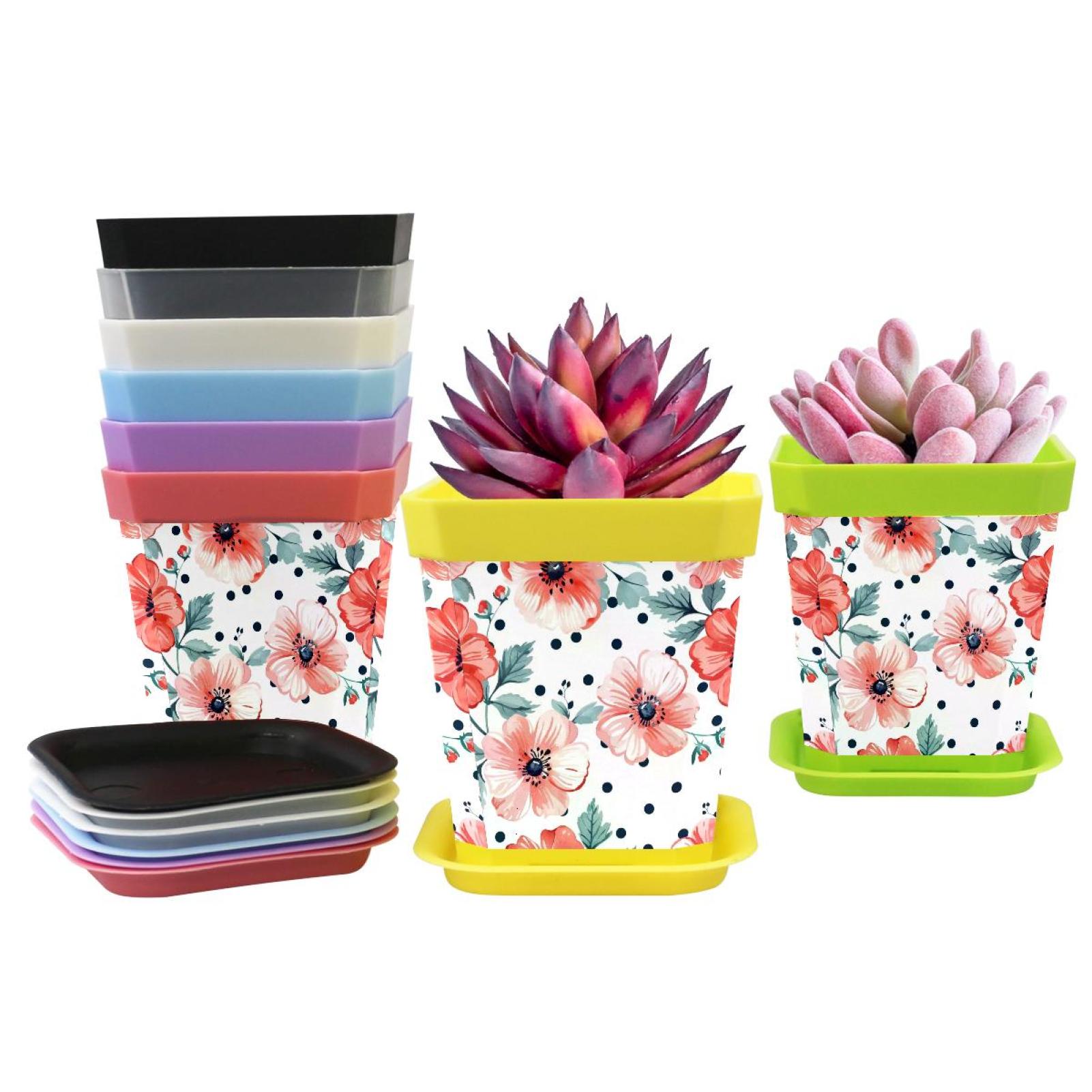 DragonBtu Plant Pots with Drainage - Home Decor Flower Pots for Indoor ...