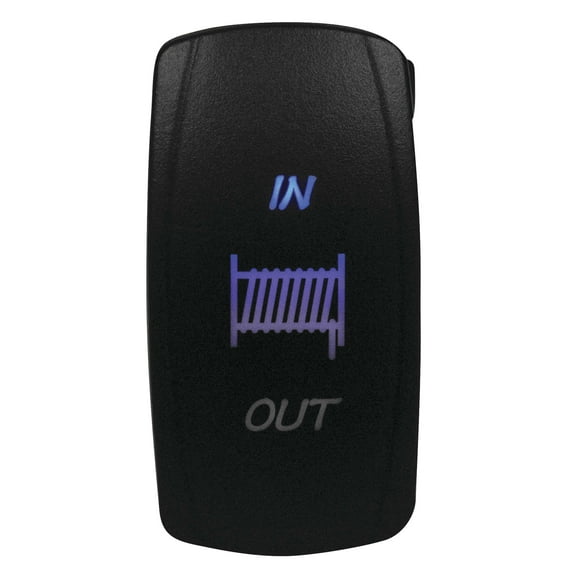 DragonFire Racing Lighted Switch Winch In/Out Blue