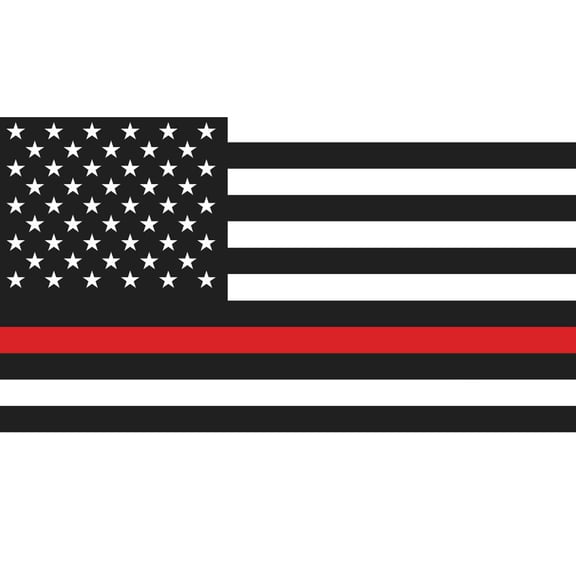 DragonFire Whip Flag w/Dual Sided Print Back the Red Flag (04-0114)