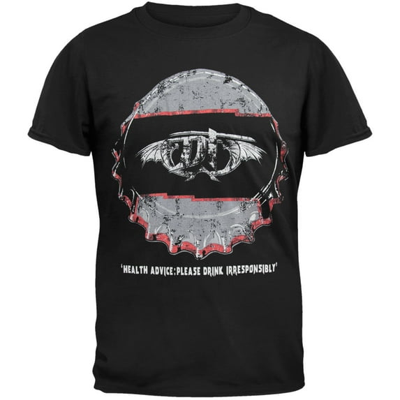 DragonForce Men's Bottle Cap Short Sleeve T Shirt