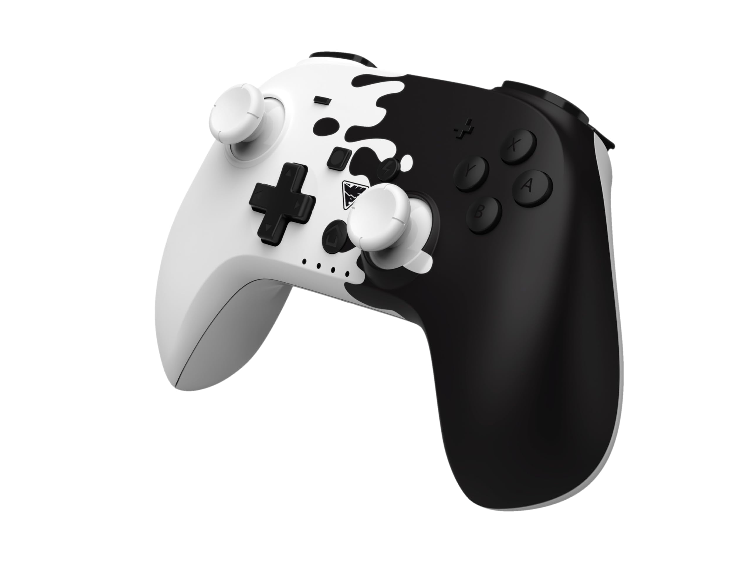 DragonShock - PopTop Black and White - Compact Bluetooth Wireless Controller (Nintendo Switch)