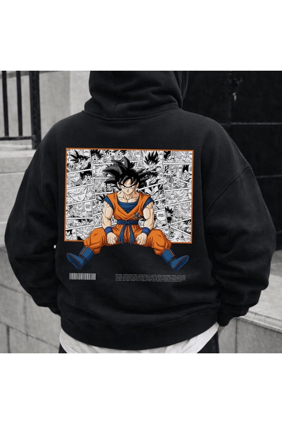 Dragonball Anime Hoodie - Valentines Day Anime Hoodie - Son Goku Hoodie