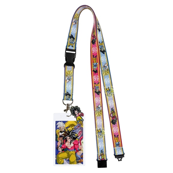 Dragonball GT Lanyard Character Design Breakaway Clear ID Badge Holder Keychain