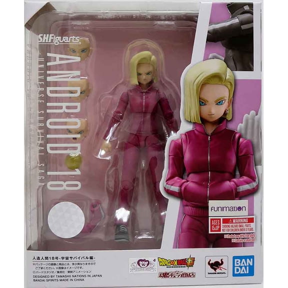Dragonball Super 6 Inch Action Figure S.H. Figuarts Exclusive - Android 18 Universe Survival Saga
