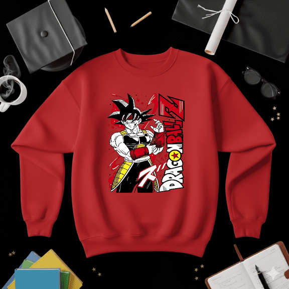 Dragonball Z Bardock Anime Fighter Vintage Hero Fan Sweatshirt V50018, up to size 5XL