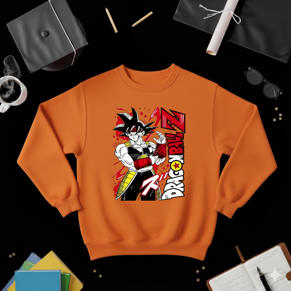 Dragonball Z Bardock Anime Fighter Vintage Hero Fan Sweatshirt V50018, up to size 5XL