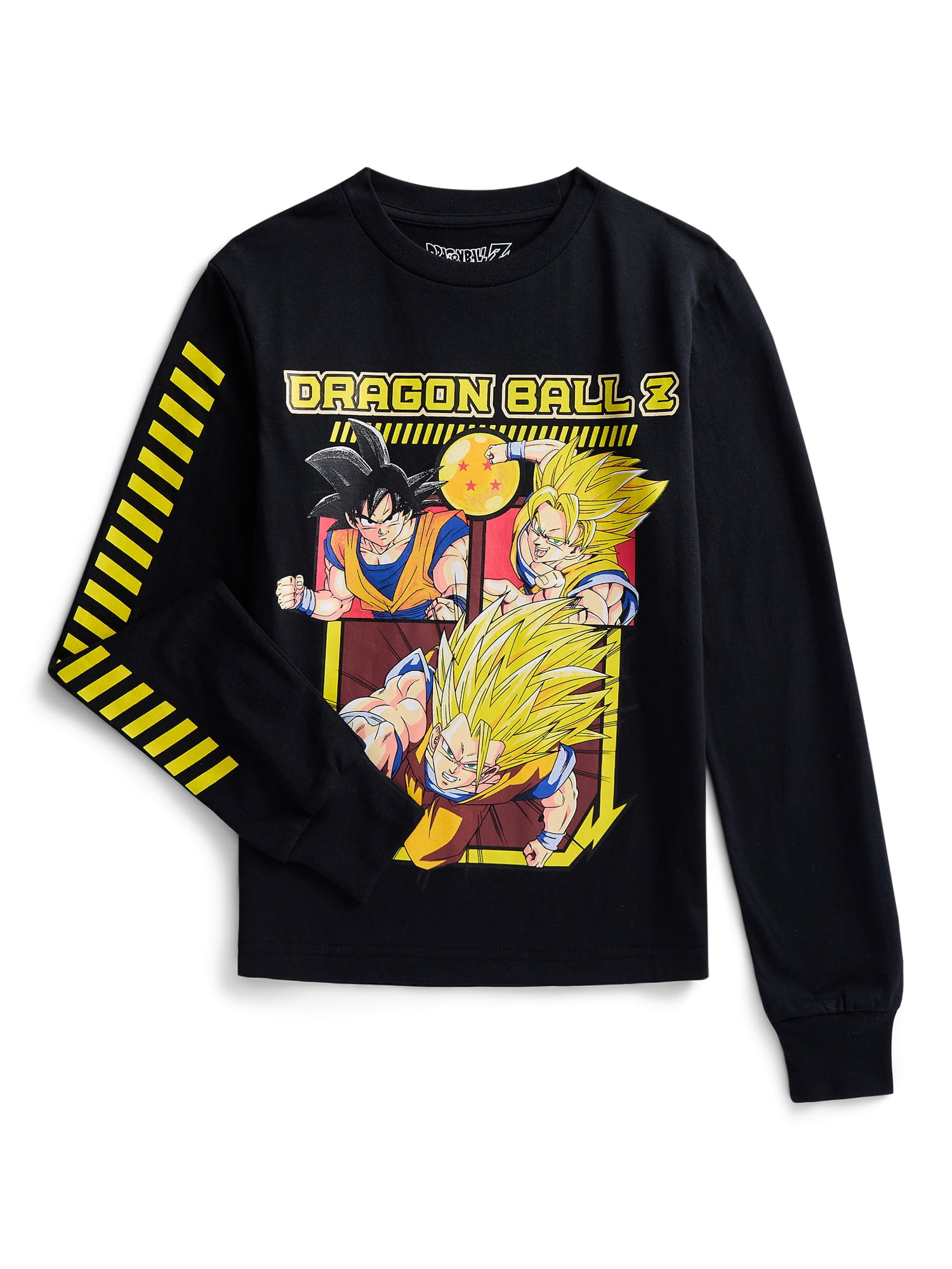 Dragon Ball Z Boys Graphic Tee with Long Sleeves, Sizes XS-2XL