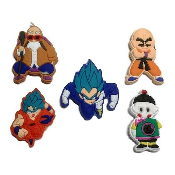 Dragonball Z Characters 1" Tall Set of 5 Mini Magnets