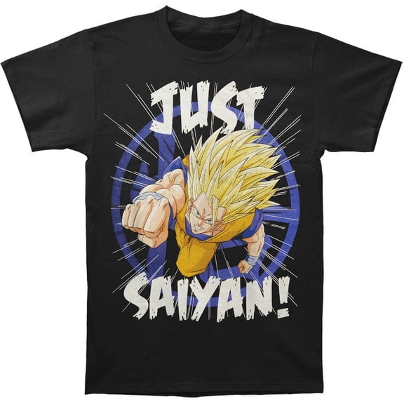 Dragonball Z Mens T-Shirt Just Saiyan Officially Licensed