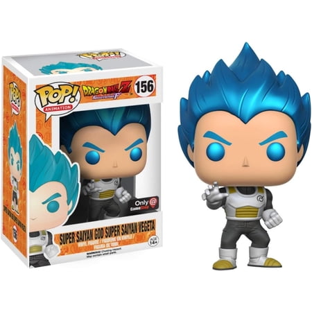 Pop! Animation Dragon Ball Z Resurrection 'F' Vinyl FigureÂ Super Saiyan God Super Saiyan Vegeta (Metallic) #156 GameStop Exclusive