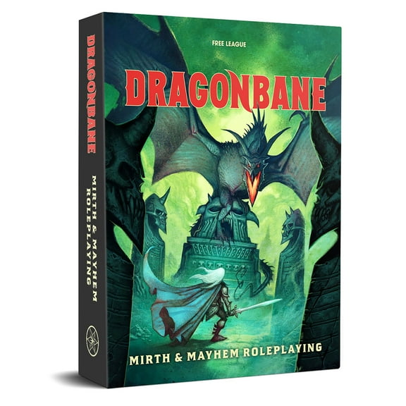 Dragonbane: RPG Core Set - Mirth & Mayhem Boxed Set, Free League Publishing, Includes Dice, Rulebook, Map & More