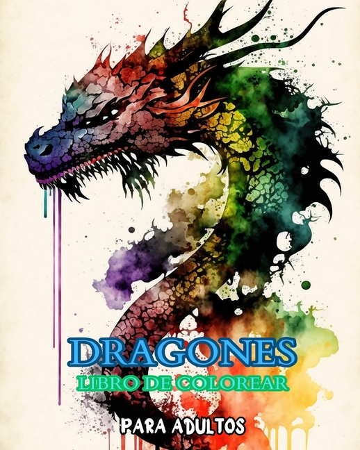 Dragones: un libro para colorear para adultos con mandalas: con