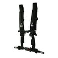 thumbnail image 1 of Dragonfire Racing 1936130021 4-Point Safety Harness with Automotive Buckle - Black - 2" Driver Side, 1 of 2