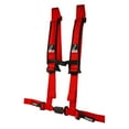 thumbnail image 1 of Dragonfire Racing 4-Point Safety Harness with Automotive Buckle 2" Red, 1 of 2
