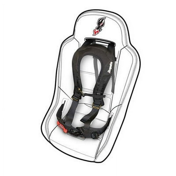 Dragonfire Racing Evo Safety Harness Passenger Side for Polaris RANGER RZR XP 4 1000 RIDE COMMAND Edit. 2018