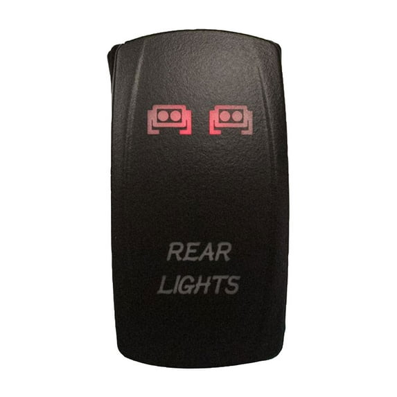 Dragonfire Racing LED Accessory Switch Rear Light Red Light