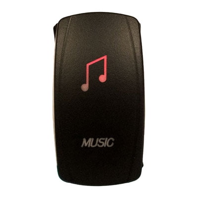 Dragonfire Racing LED Switch (Music) (Red)