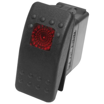 Dragonfire Racing On/Off Rocker Switch Red Light
