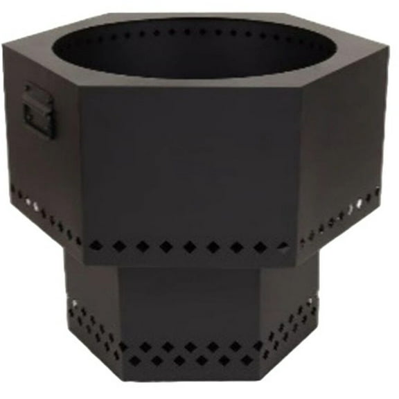 Dragonfire Wood/pellet Firepit 22In Portable With Carry Cover