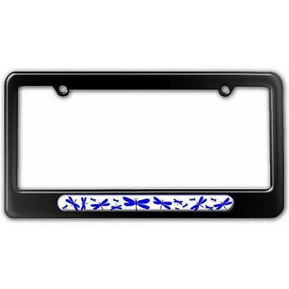 Dragonflies Blue License Plate Tag Frame, Multiple Colors