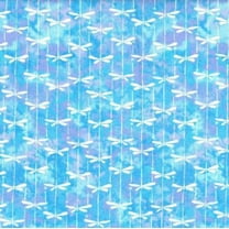 Dragonflies Blue/Purple Cotton Fabric