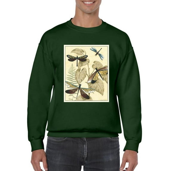 Dragonflies In Nature Ii Sweatshirt Men -Megan Meagher Designs, Male 3X-Large