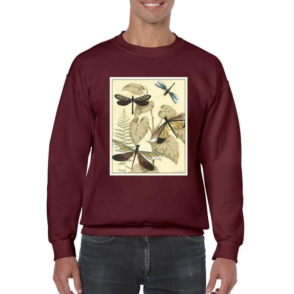 Dragonflies In Nature Ii Sweatshirt Men -Megan Meagher Designs, Male Large