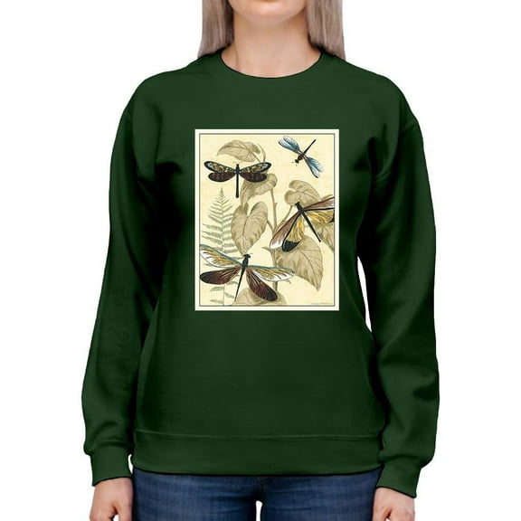 Dragonflies In Nature Ii Sweatshirt Women -Megan Meagher Designs, Female 5X-Large