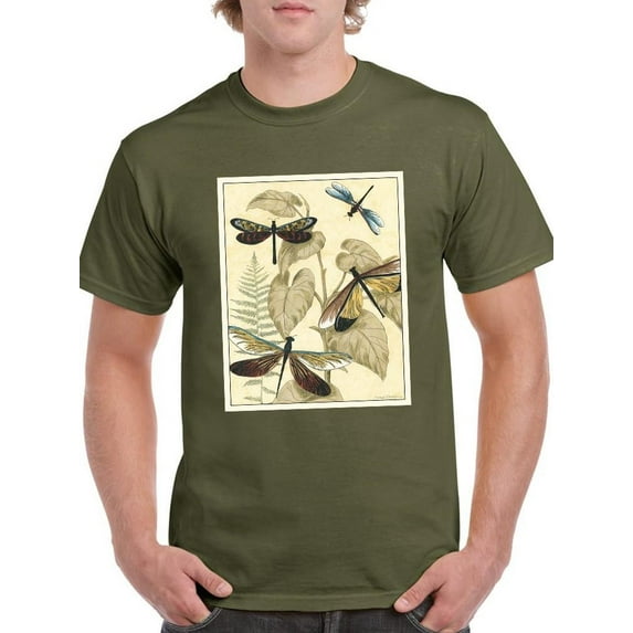 Dragonflies In Nature Ii T-Shirt Men -Megan Meagher Designs, Male XX-Large