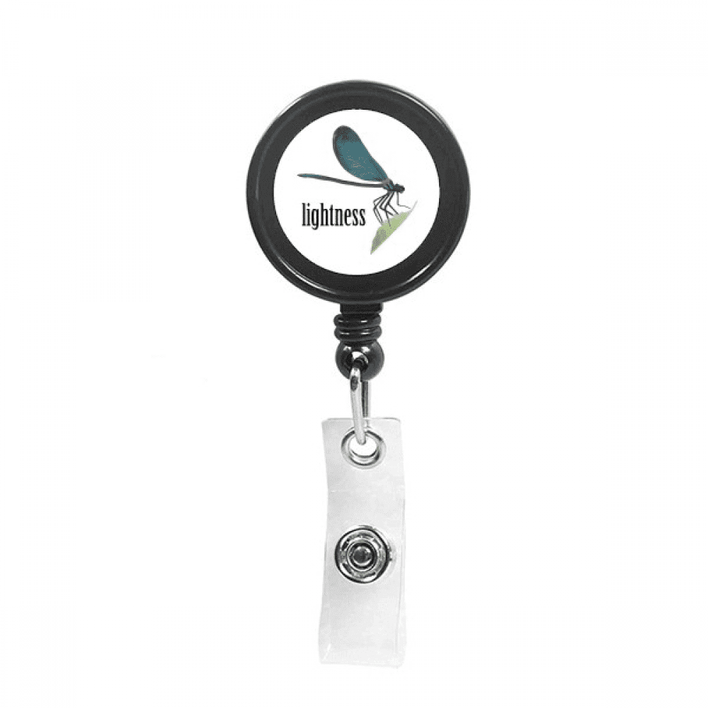 Dragonflies Insects Elegant Graceful Retractable Keychain Badge Holder ID Badge