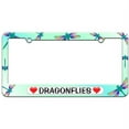 thumbnail image 1 of Dragonflies Love with Hearts License Plate Tag Frame, Multiple Colors, 1 of 1