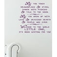 thumbnail image 1 of Dragonflies Stars Welcome Little One Nursery Wall Decal Sticker, 23x22-Inch, Plum, 1 of 3