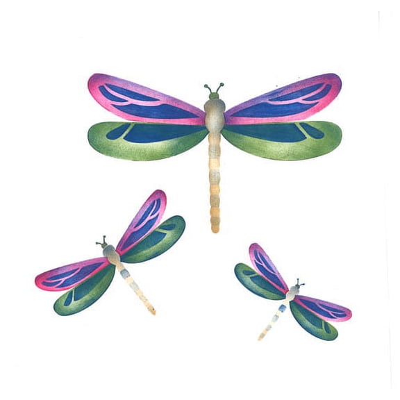 Dragonflies Wall Stencil SKU #2606 by Designer Stencils