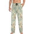 thumbnail image 1 of Dragonflies and Flowers Men's Pajama Pants Lightweight Sleepwear Bottom Lounge Pants, 1 of 6