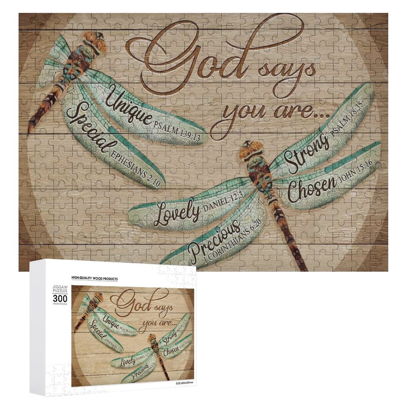 1000-Piece Jigsaw Puzzle - Golden Retriever 'God Once Said' Art, Wooden Puzzles For Adults & Kids
